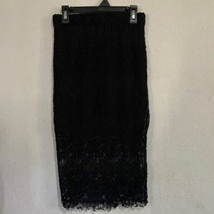 Rue 21 Black Lace Skirt